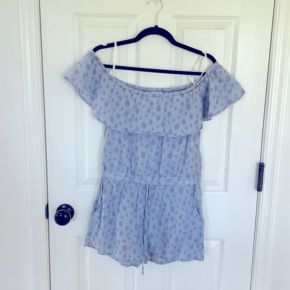 Pretty Plum Sugar Blue Romper